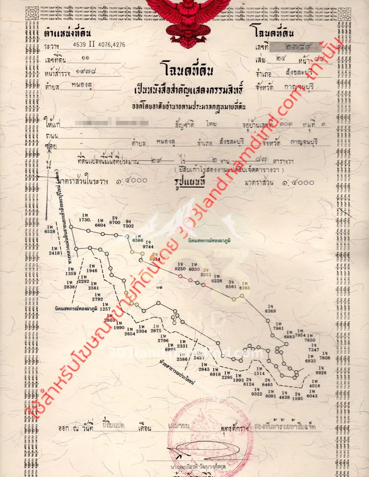 โฉนดครุฑแดงสังขละบุรี